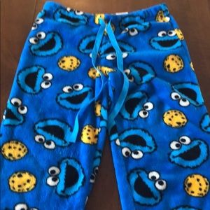 Cookie Monster Fleece Lounge Pants